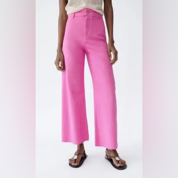 Zara High Rise Marine Jeans Size 4 - Picture 2 of 6